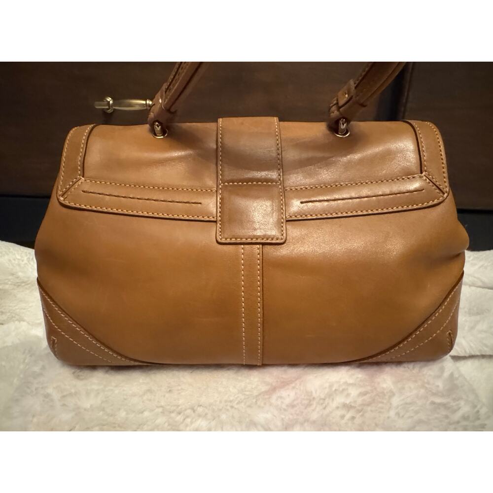 Vintage Coach Soho Hamptons Buckle saddle flap brown shoulder bag - Picture 4 of 10